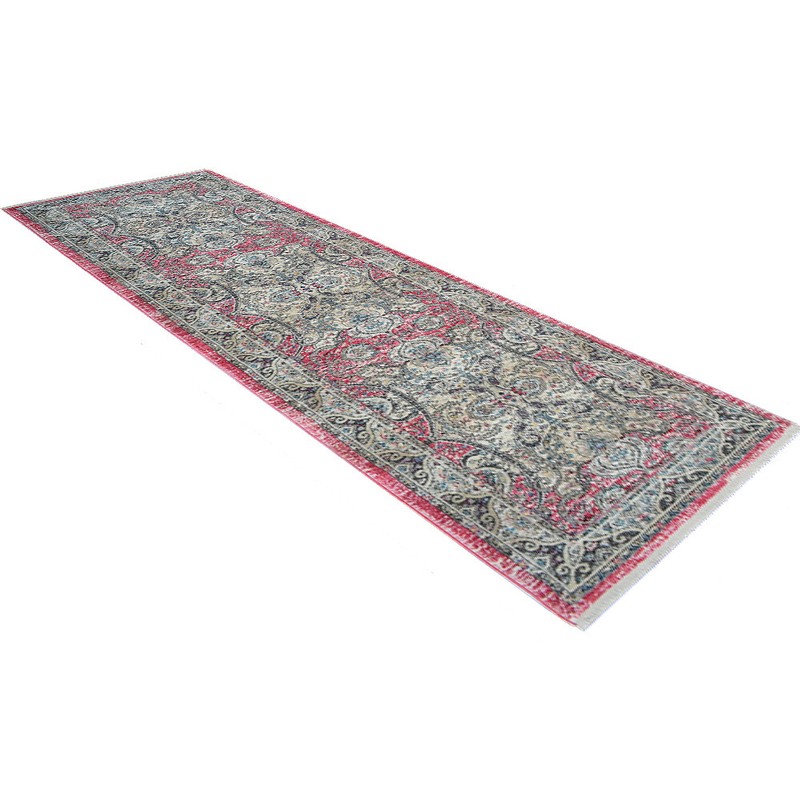 Machine Woven Crossweave Polyester 2'6''x9'10'' Runner Area Rug Oriental Black gallery