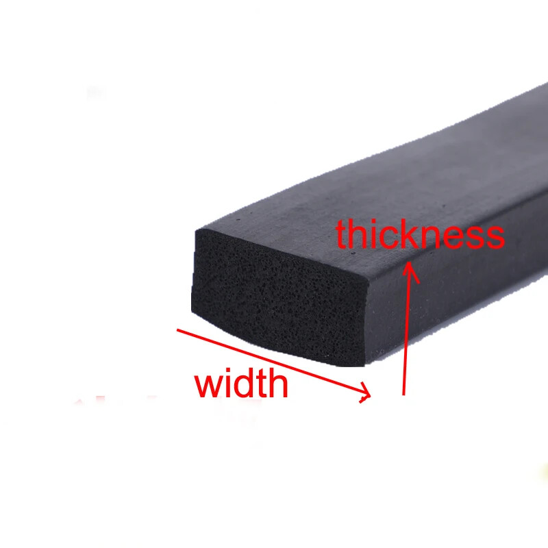 1 Meter Square Foam Strip EPDM Foam Rubber Gasket Cabinet Door Trim Seal gallery