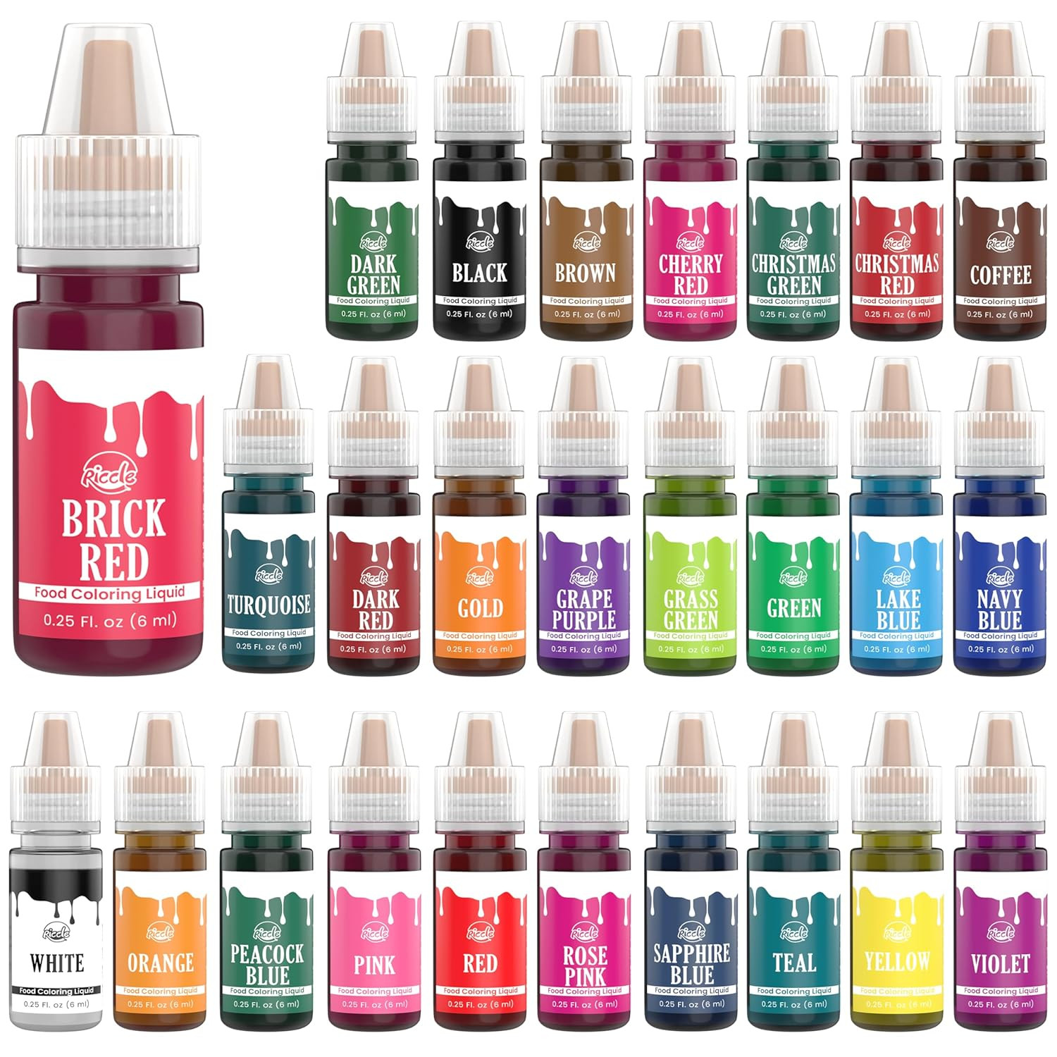Food Coloring for Baking - 26 Bright Food Coloring Liquid Set for Cake Decora... gallery