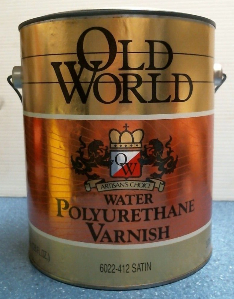 Old World Water Polyurethane Varnish, Satin, 1 Gallon (6022-412) FS gallery