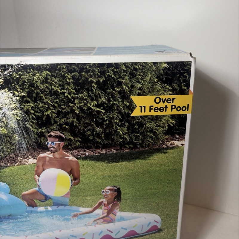MEMBERS MARK 11’ Inflatable Donut Pool & Slide Pink gallery