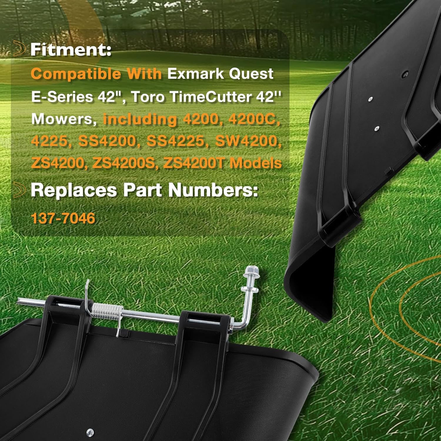 137-7046 Side Discharge Chute Grass Deflector For Toro TimeCutter & Exmark 42" gallery