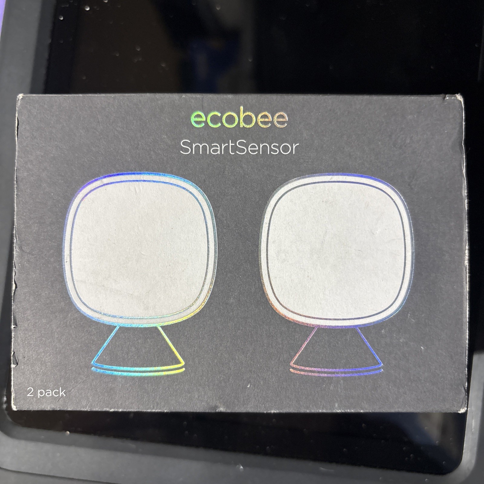 ecobee SmartSensor Room Temperature Sensors - White, Pack of 2 (EB-RSHM2PK-01) gallery