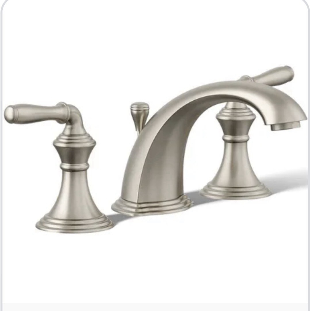 Kohler Devonshire Deck-Mount Bath Faucet Trim 8 in Brushed Nickel T387-4-BN gallery