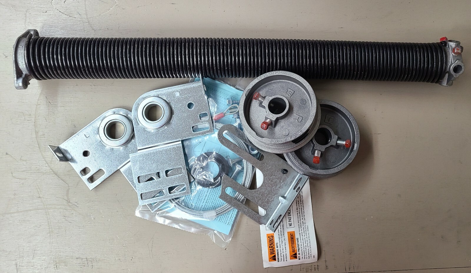 TorqueMaster Conversion to Standard Spring Kit for 18x7 Wayne Dalton Garage Door gallery