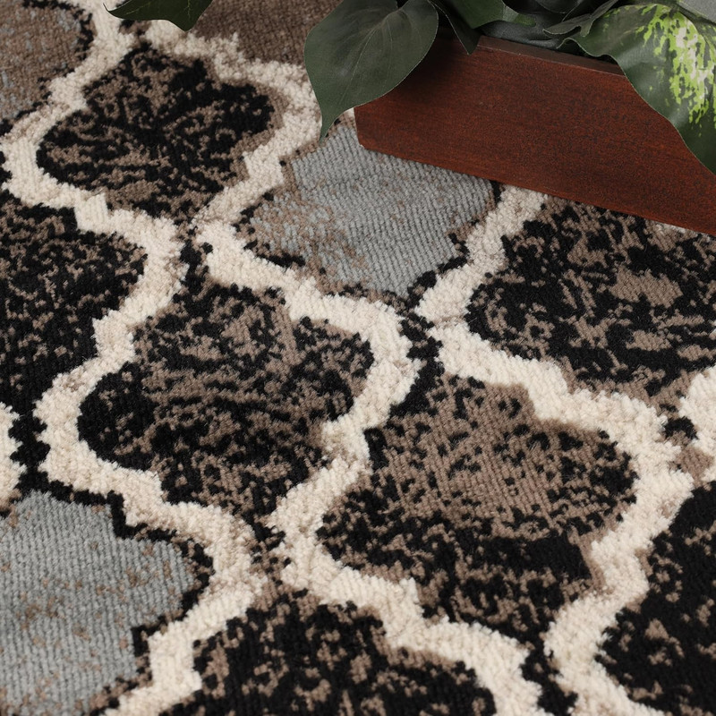Indoor Runner Rug, Jute Backing, Modern Plush Rugs for Hallway, Living, Dining R gallery