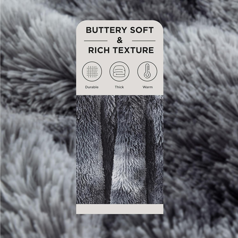 Bedsure Gentlesoft Fluffy King Size Blanket for Bed, Faux Fur Fuzzy Minky gallery