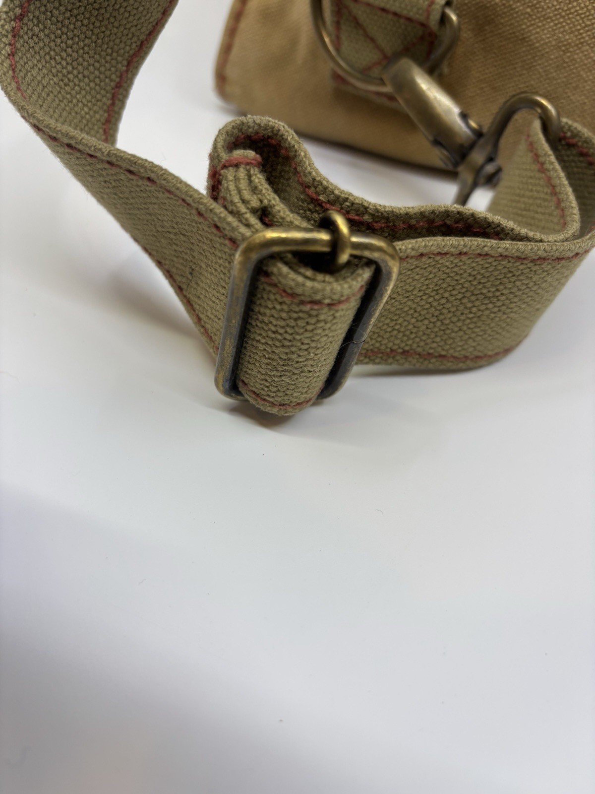 Vintage GAP Heavy Canvas Backpack Bag w/ Adjustable Straps & Handle 5