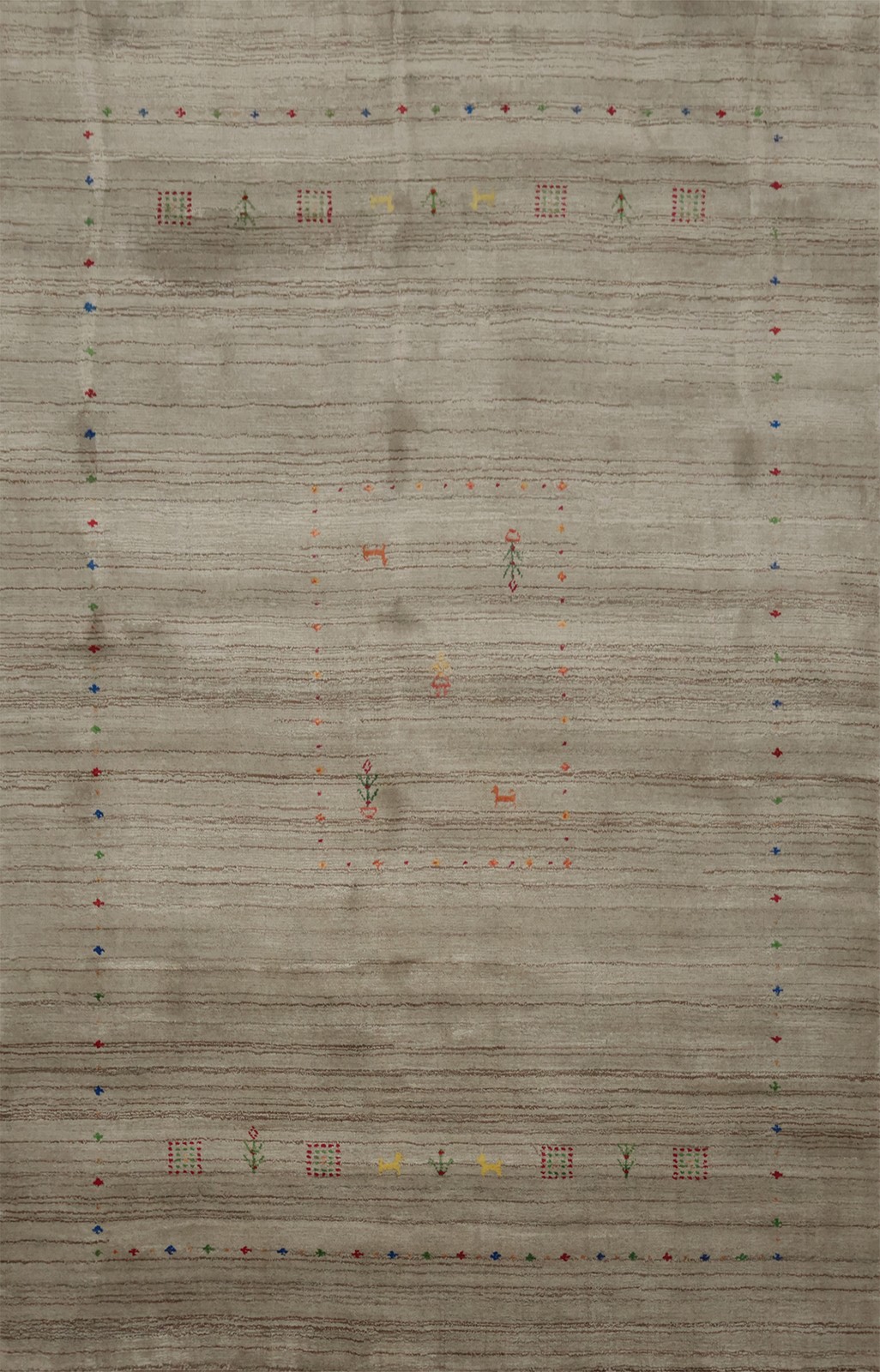 Versatile Tribal Area Rug Hand-knotted With a Blend of Subtle Design Element 6x8 gallery