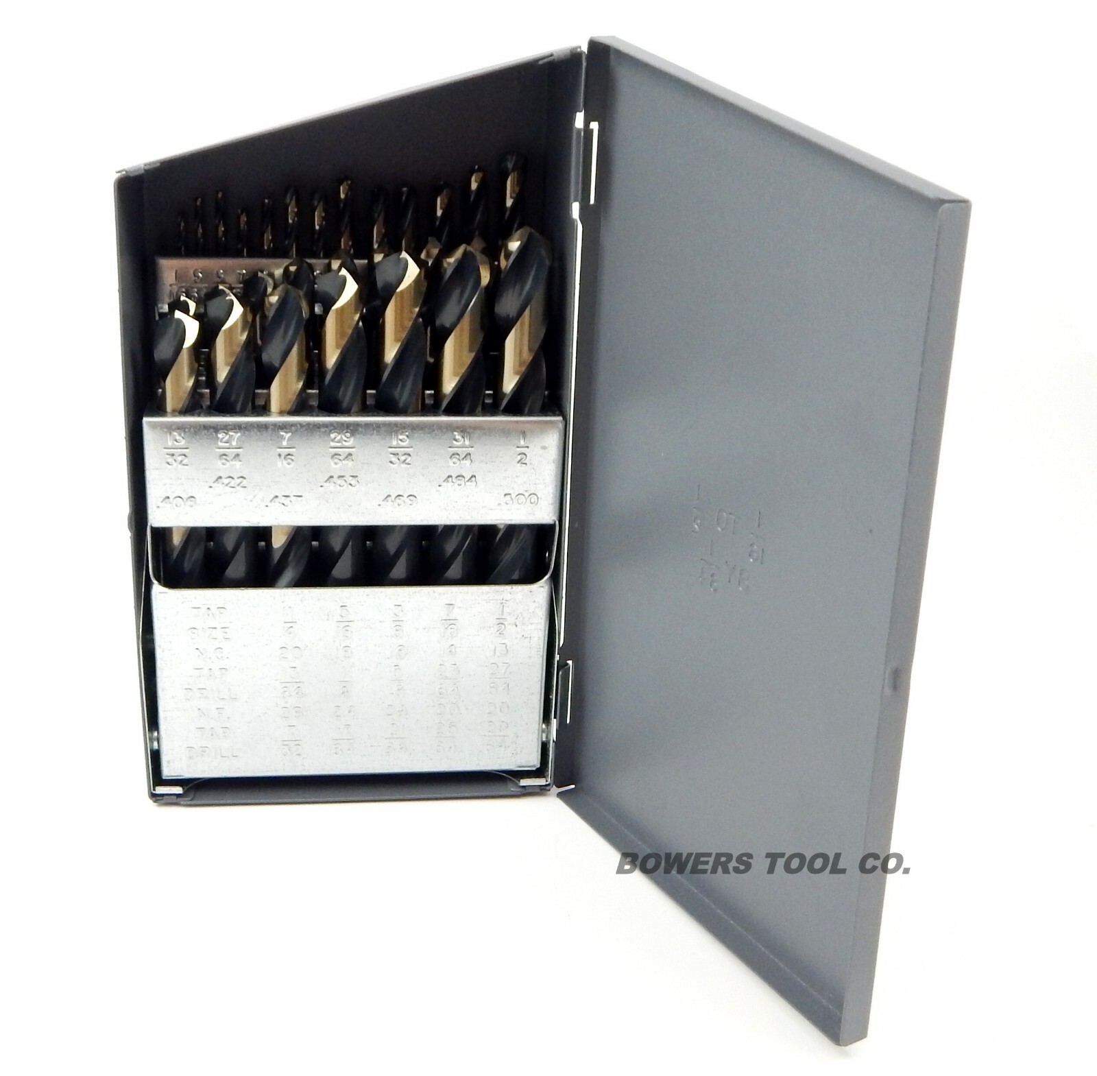 Cle Line 29pc Mechanics Drill Bit Set HI-Molybdenum M7 Black Gold 1/16-1/2 USA gallery