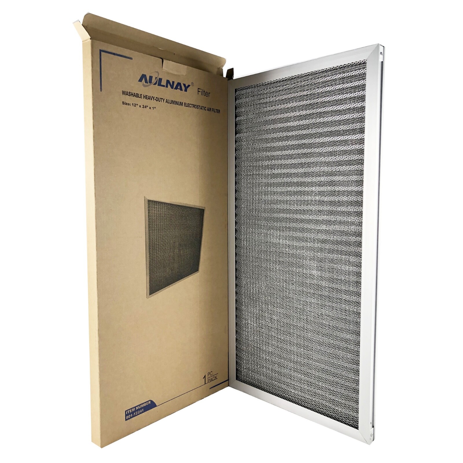 Aluminum Electrostatic Air Filter (12" x 24" x 1"), Washable Furnace Air Filter gallery