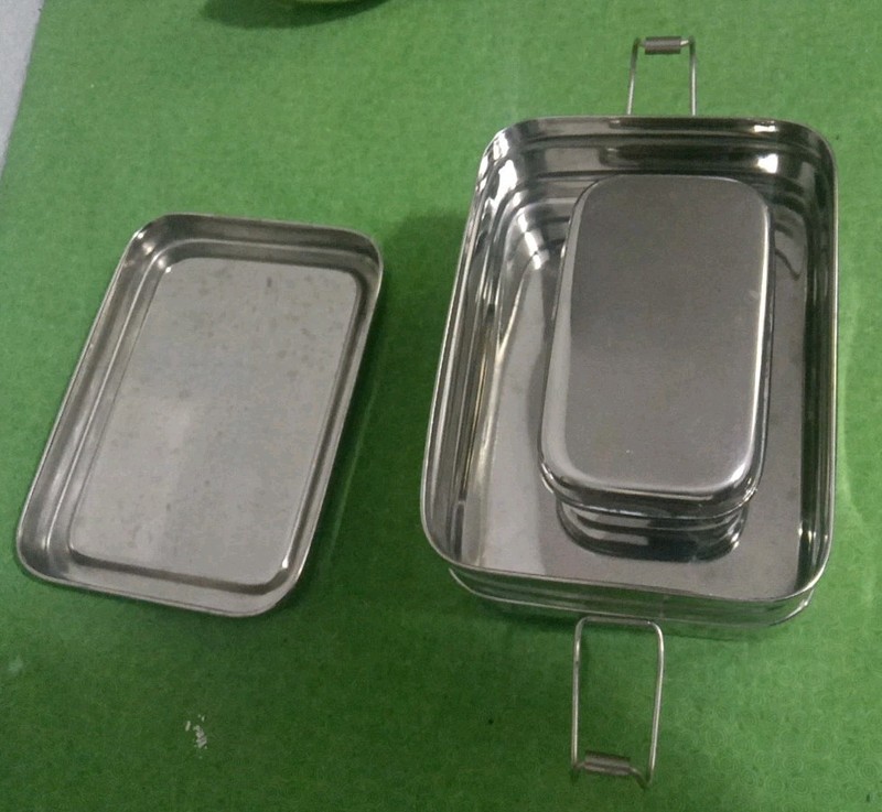 Ecolunchbox Three In One Stainless Steel 4" X 5 3/4' Compact gallery