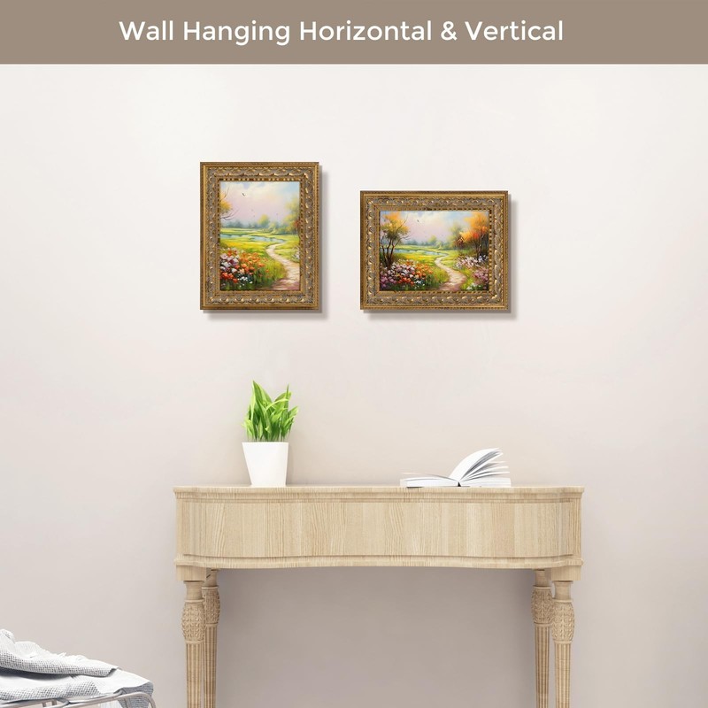 Poster Frame Ornate Bronze, Horizontal and Vertical Wall Display With Real Glass gallery