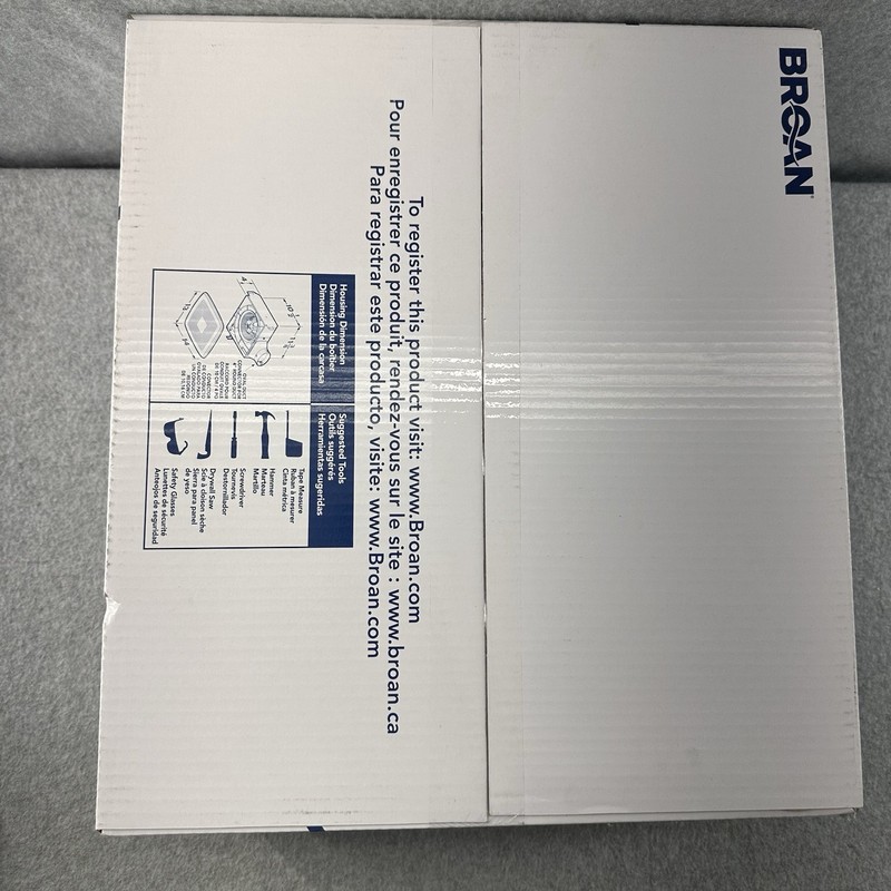 Broan Bathroom Ventilation Fan LP50100DC LO PROFILE 50-80-100 CFM 4in Duct Fan gallery