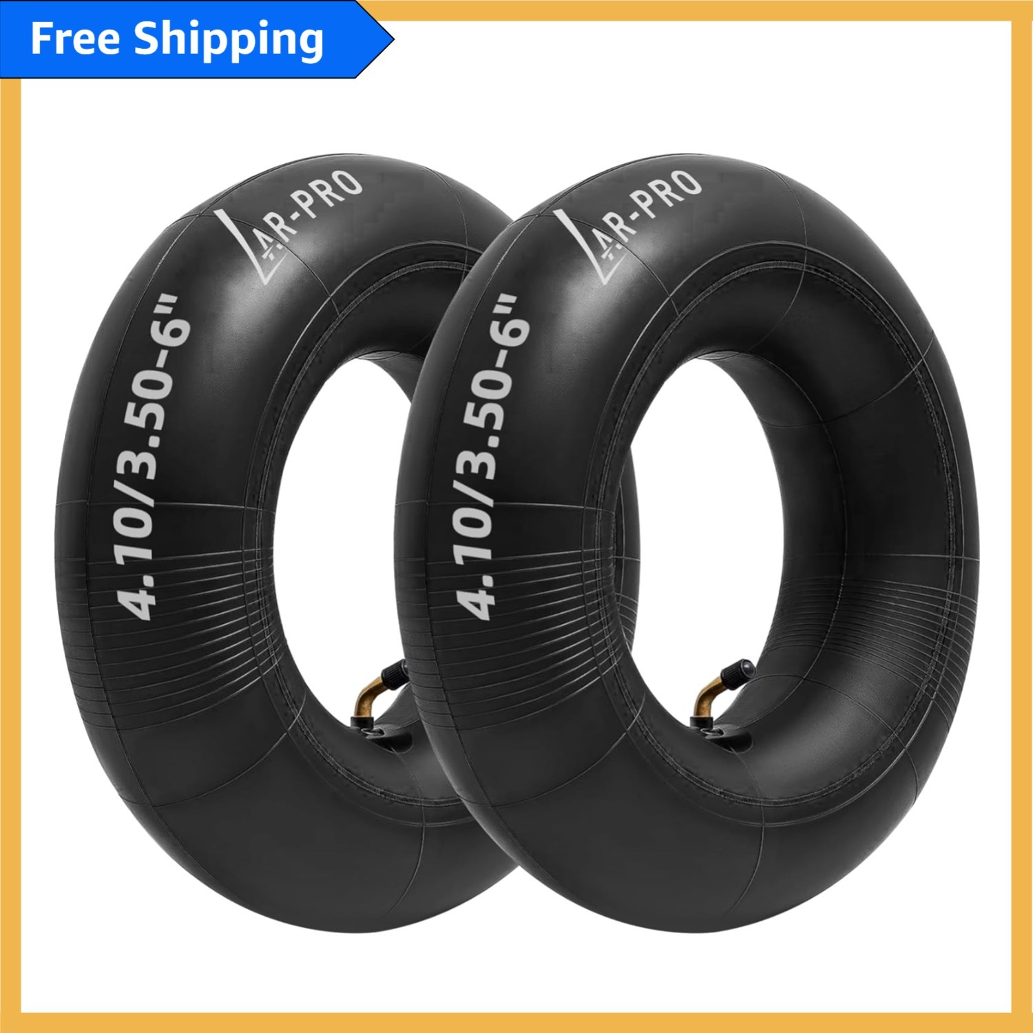 4.10/3.50-6 Inner Tubes Set with TR-87 Valve for Versatile Outdoor Use gallery