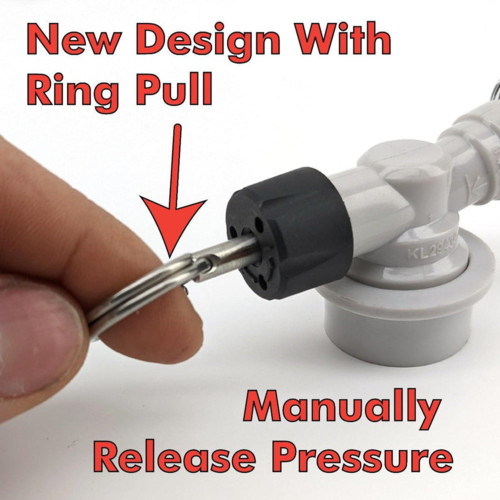 Ball Lock Adjustable Pressure Relief Valve | Quick Disconnect (QD) | Pull Ring P gallery