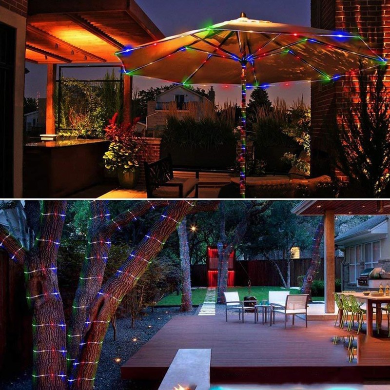 Solar Rope Lights 33FT 100LED Outdoor Solar String Lights IP65 Waterproof gallery