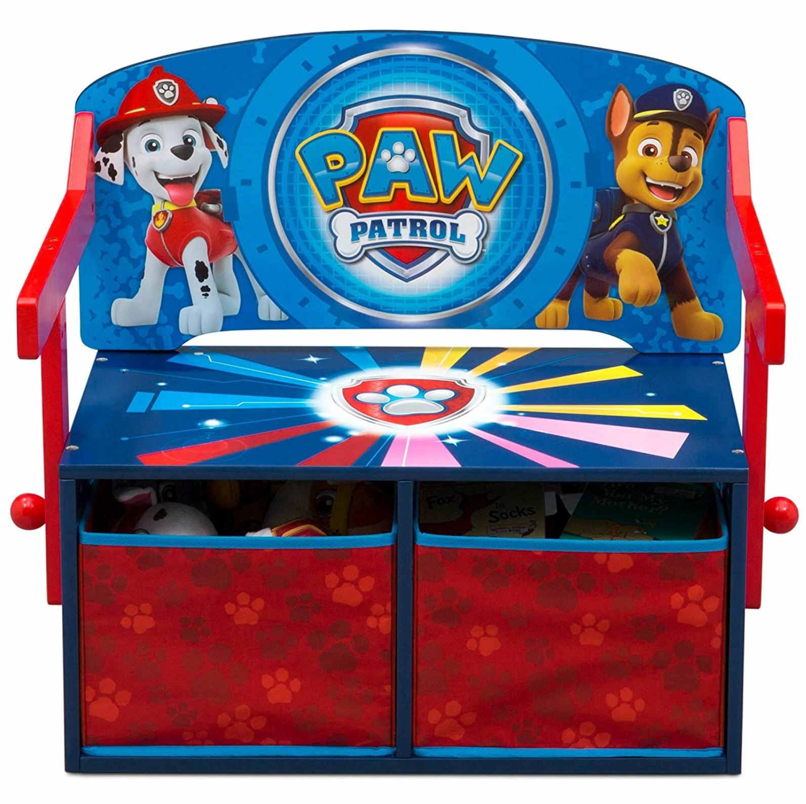 Paw Patrol Convertible Desk Storage Bench Bin Boy Girl Delta Kids Furniture New gallery