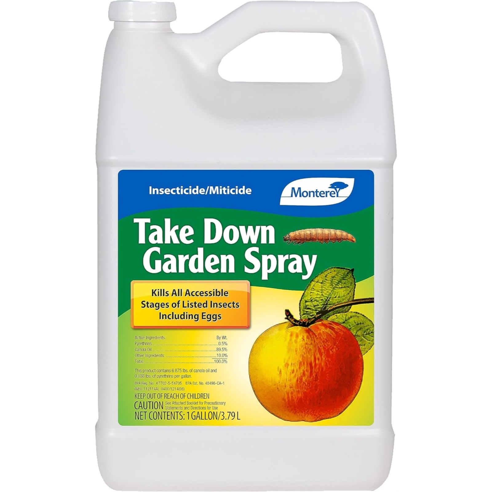 Monterey Take Down Garden Spray Liquid Insecticide and Miticide, 1 Gallon gallery