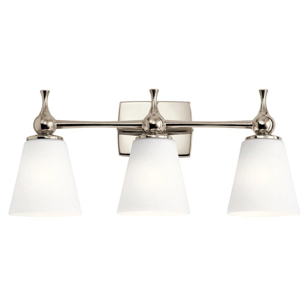 Kichler Cosabella 24 Inch 3 Light Vanity Light With Satin Etched Case Opal In gallery