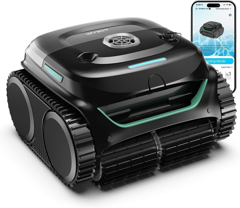 C2 Cordless Robotic Pool Cleaner Dual Filtration Wall & Waterline 180 Min gallery