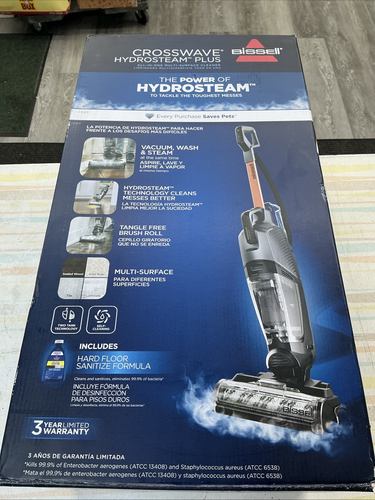 Bissell 35152 Crosswave Hydrosteam Plus All-In-One Multi-Surface Cleaner - NEW gallery