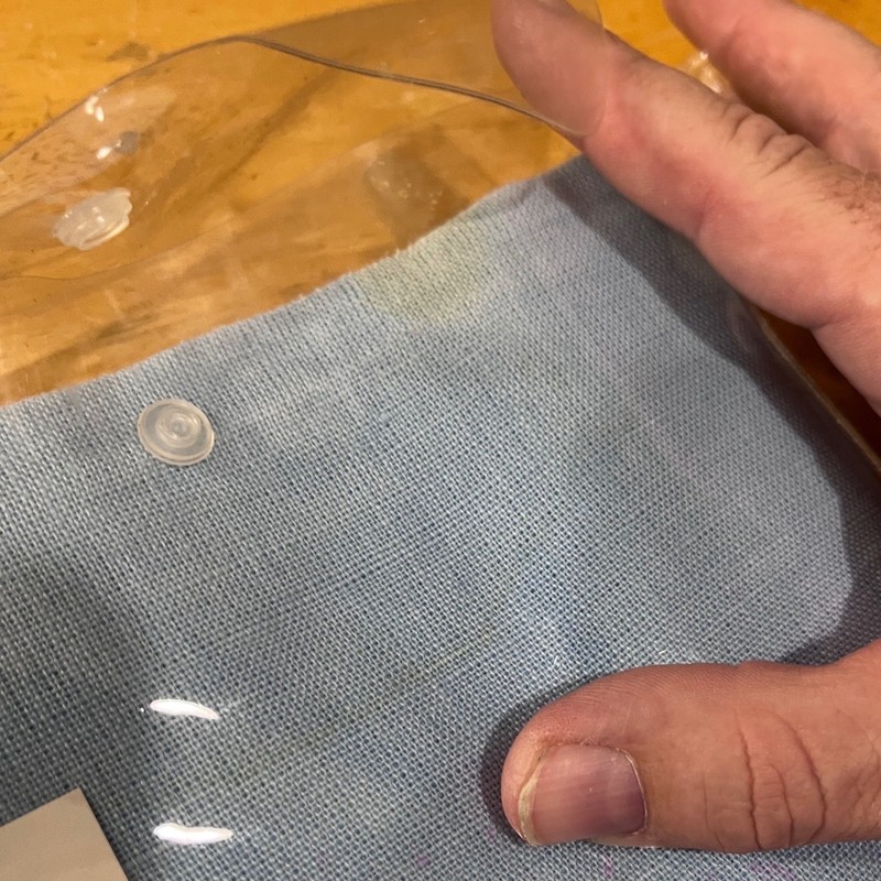 Williams-Sonoma Hemstitched Linen Tablecloth 70x126 Light Blue Vtg Style gallery