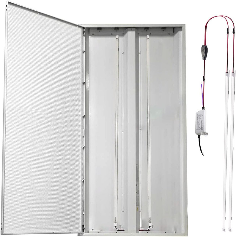 2Pack LED Retrofit Kit 2X4 FT,36W Magnetic Troffer Retrofit Kit,5000K Daylight W gallery