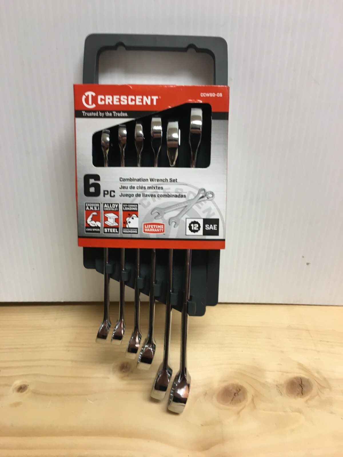 Crescent CCWS0-05 12 Point SAE Combination Wrench Set 10.8 in. L 6 pk gallery