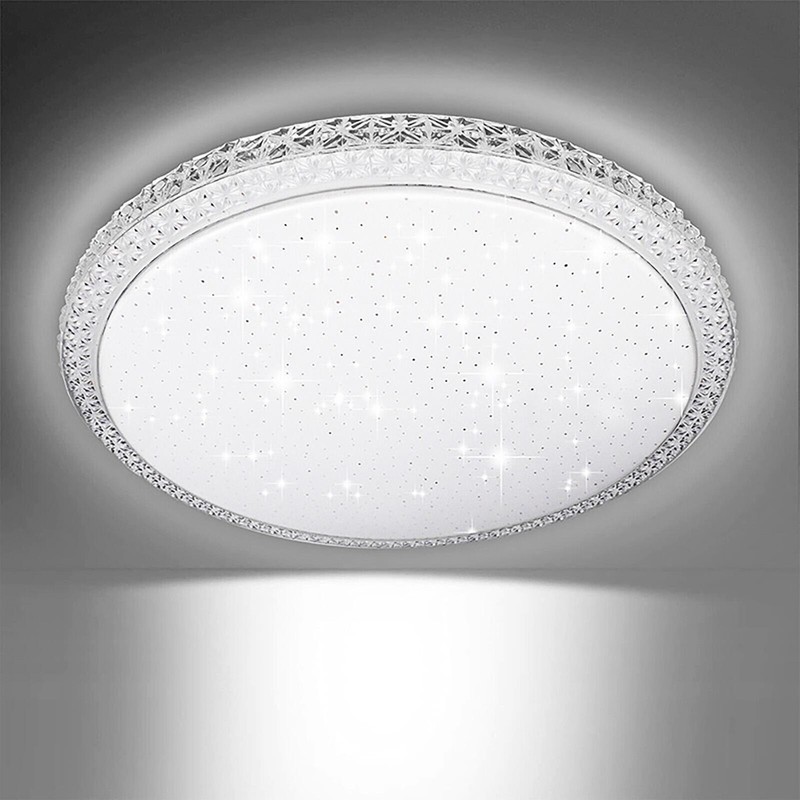 LED Flush Mount Ceiling Light Ultra Thin Round Cool White 6000K 18W/24W/36W/48W gallery