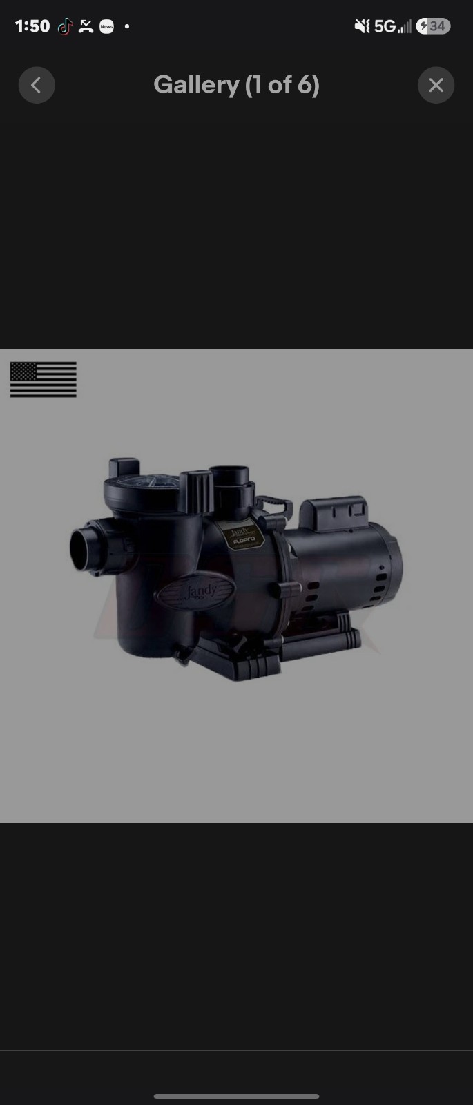 Jandy Pool Pump .75 No. HHP.75 Series Single Speed (Light Usage) - Same Day - gallery