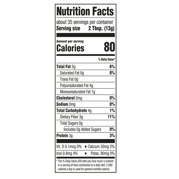 2 pack, Great Value Organic Ground Cold Milled Flax Seed, 16 oz. gallery