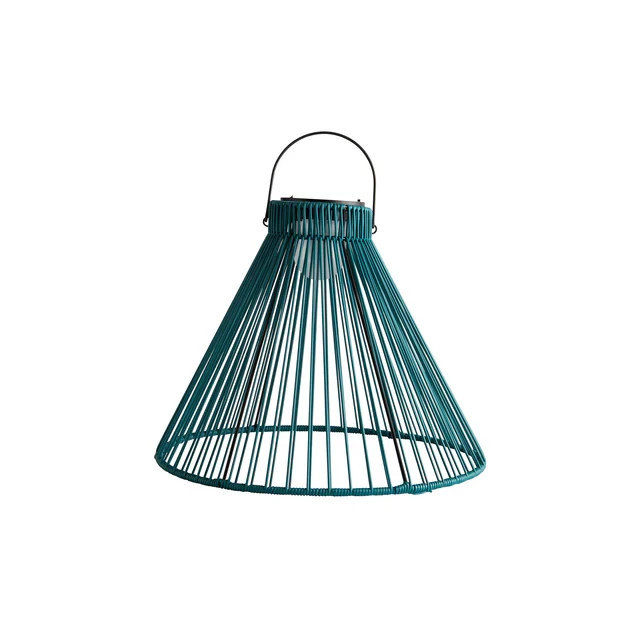 VivaTerra Lanterns - Large Solar Hanging Pendant Light - Teal Green gallery