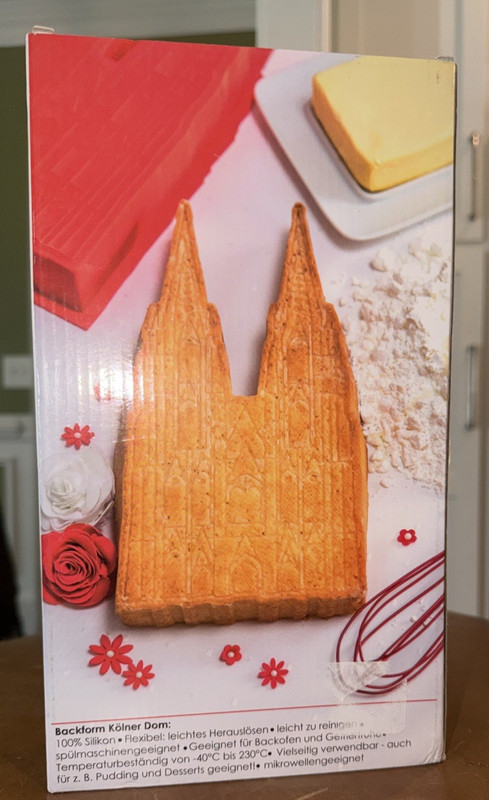 Silicone Baking Mold Cologne Cathedral Shape (Kolner Dom) Germany New NIB Cake gallery