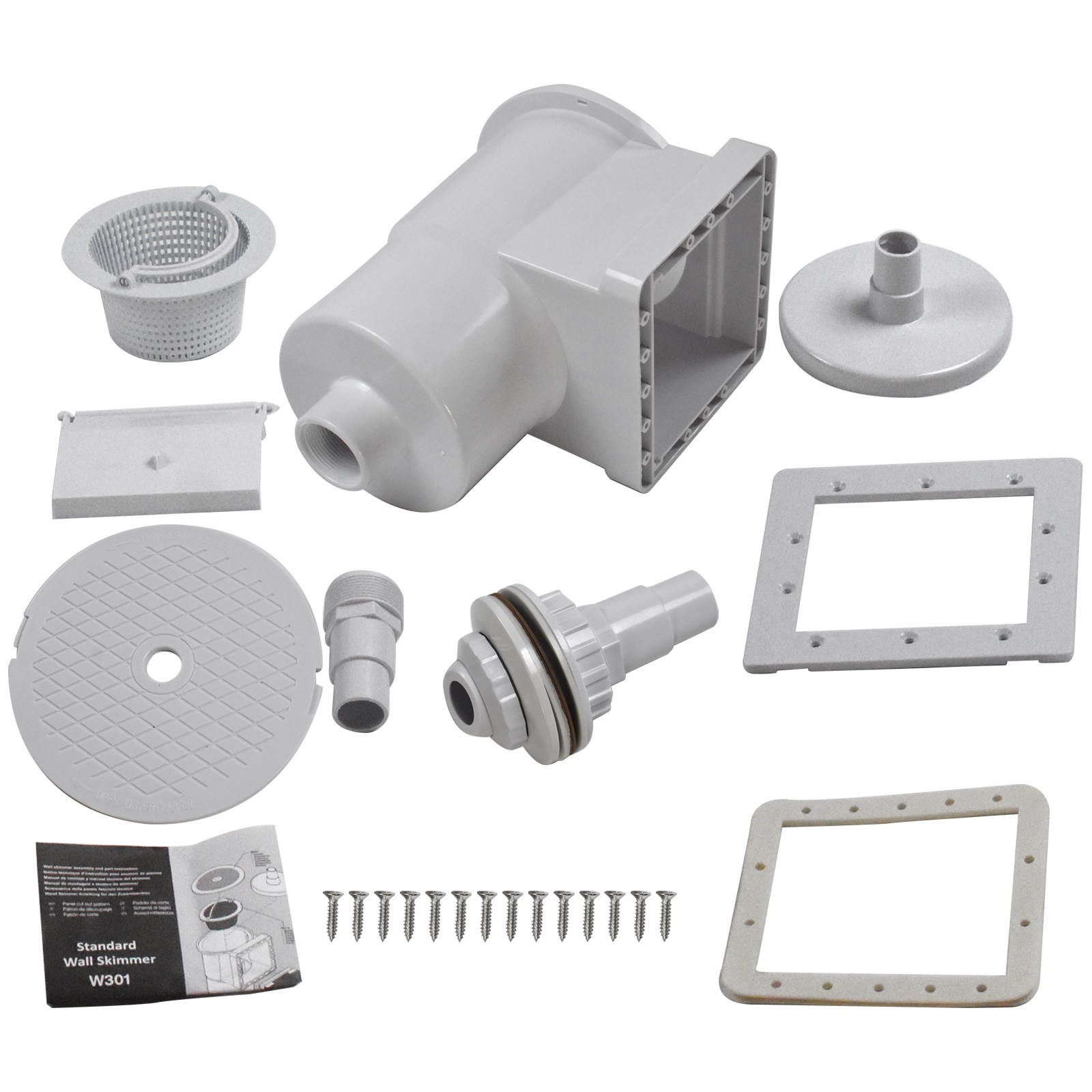 Swimming Pool Skimmer Above Ground Complete Set Universal Fit Thru Wall Kit gallery