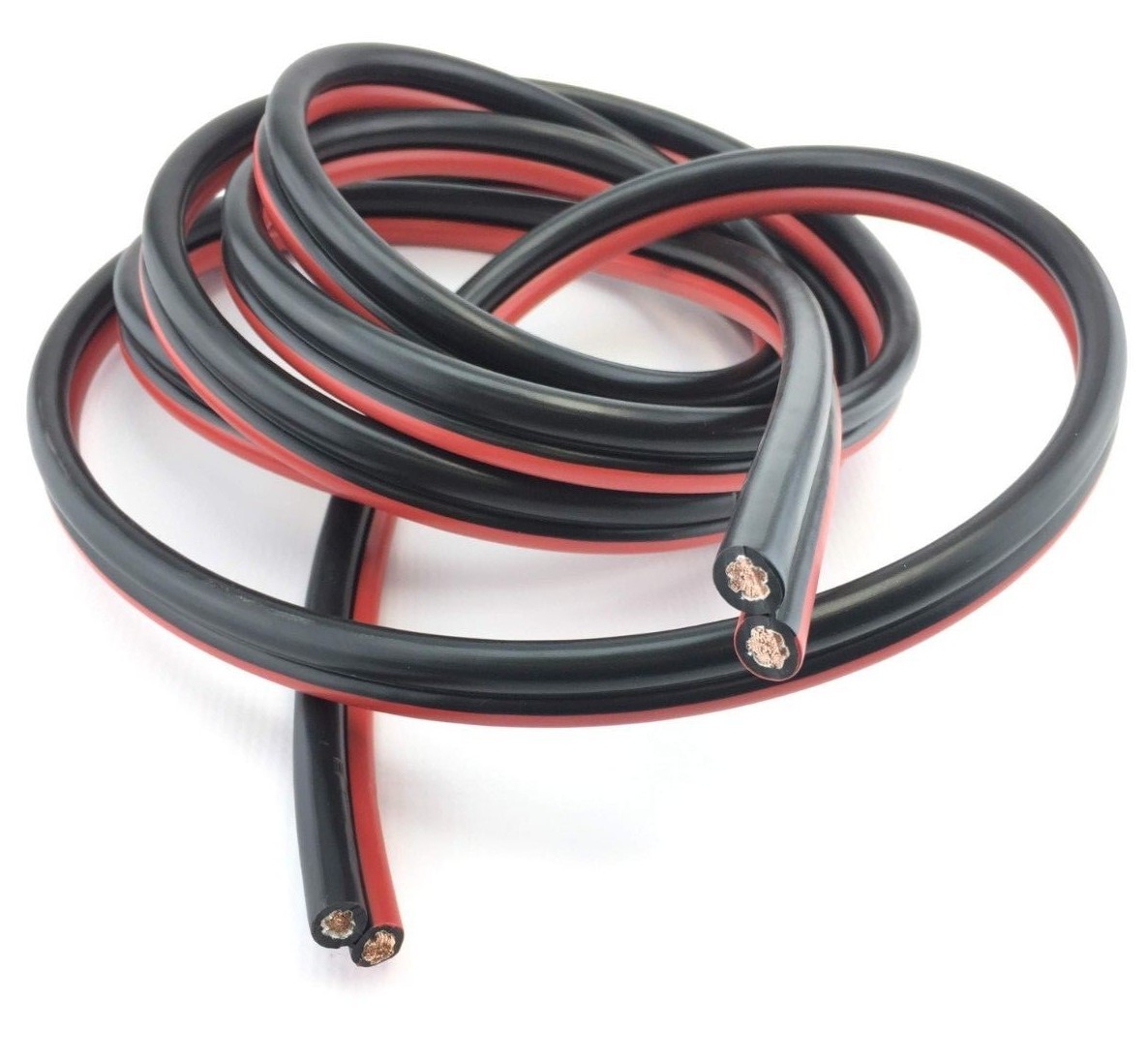 Battery Booster Jumper Cable Twin Wires Flexible Pure Copper 4 Gauge AWG Size gallery