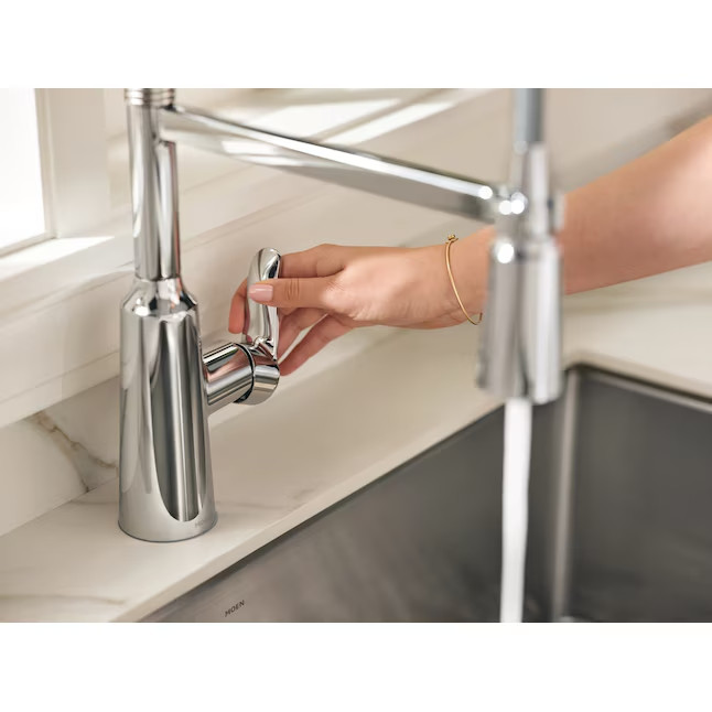 MOEN Edwyn One-Handle Pre-Rinse Spring Pulldown Kitchen Faucet 87807 gallery