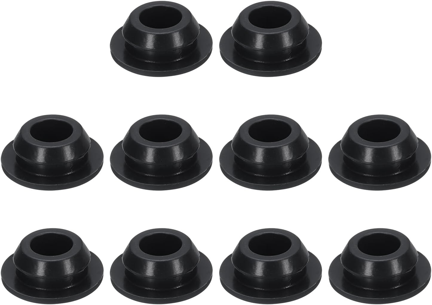 10Pcs 7/16 Inch Black Button Hole Plugs - Fit 10Mm Hole, Snap-In Locking, Waterp gallery