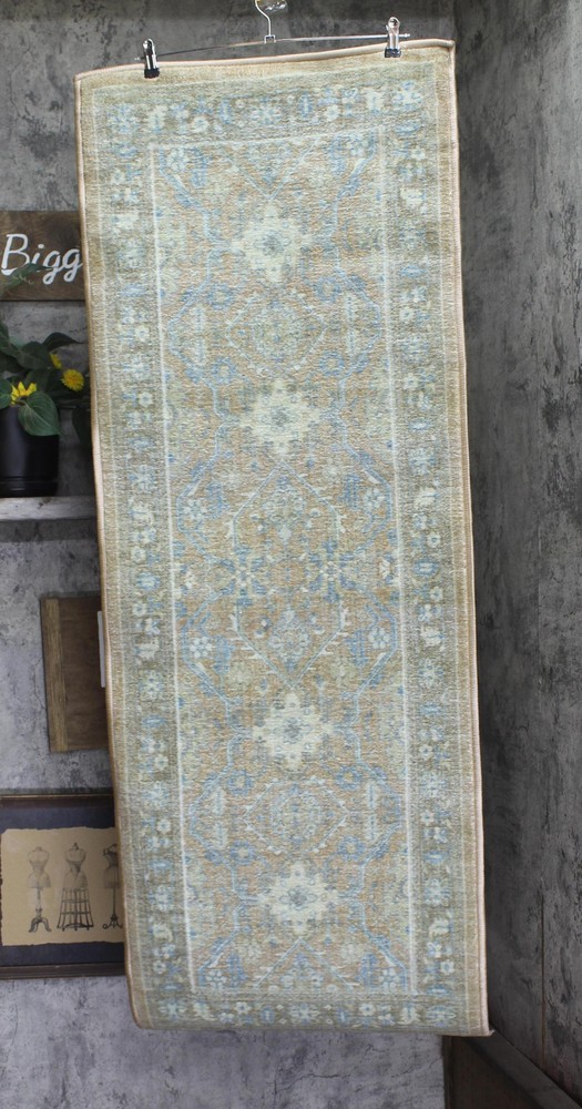 mohawk Printed Accent Runner Rug Blue / Brown Multi 22x60