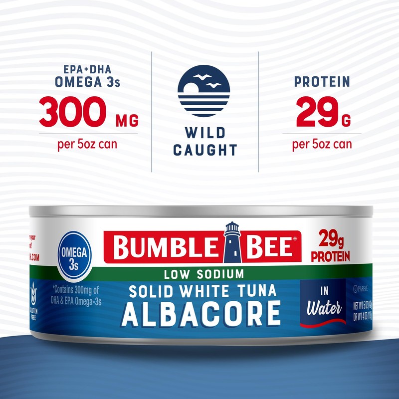 Bumble Bee Low Sodium Solid White Albacore Tuna in 5 Ounce (Pack of 12) gallery