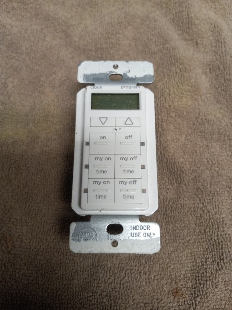 My Touch Smart In Wall Digital Timer & Enerlites 2-Gang 24-Hours White