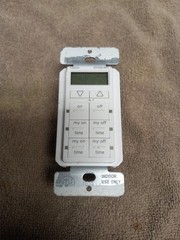 My Touch Smart In Wall Digital Timer & Enerlites 2-Gang 24-Hours White