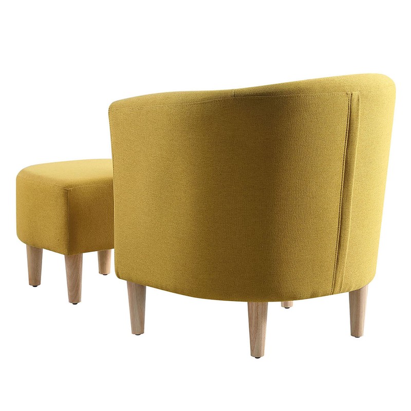 Modern Fabric Upholstered Single Sofa Chair Arc Handrail Leisure Recliner New gallery