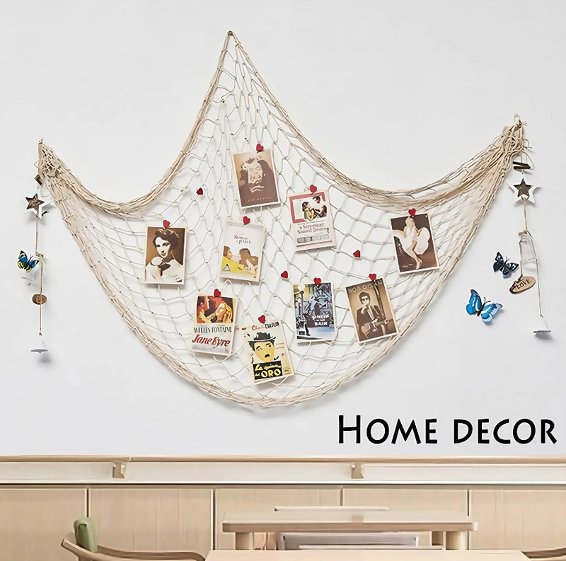 1pc Beach Theme Fish Net Party Decoration 39x79in Home Bedroom Decor - NEW gallery