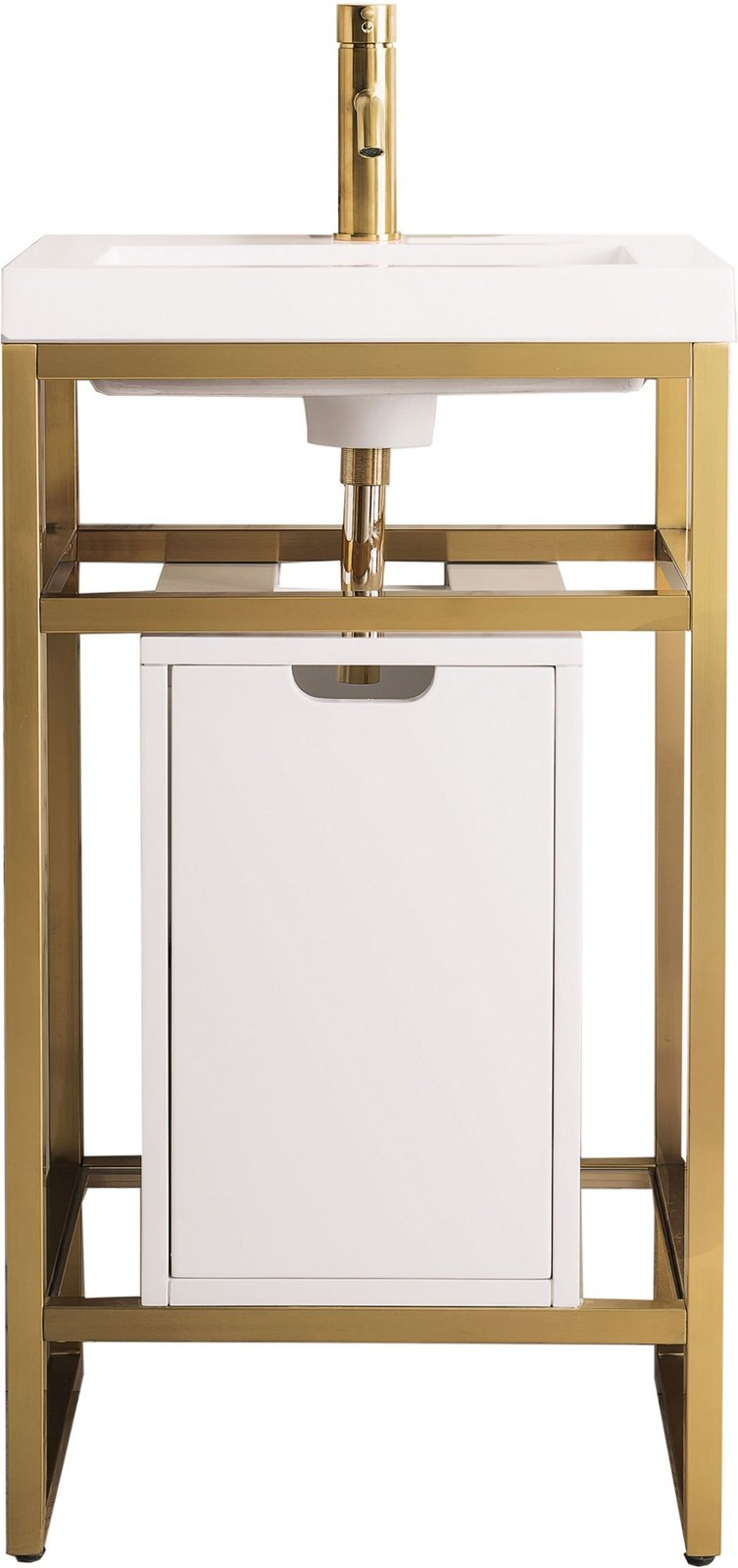 James Martin Vanities C105V20SCGWWG Boston 19-5/8" Rectangular - Radiant Gold gallery