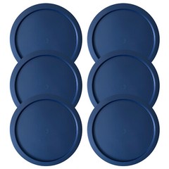 Replacement Lid for Pyrex 1-CUP Storage Cover 4″ Bowl 7202-PC Blue (6-Pack)