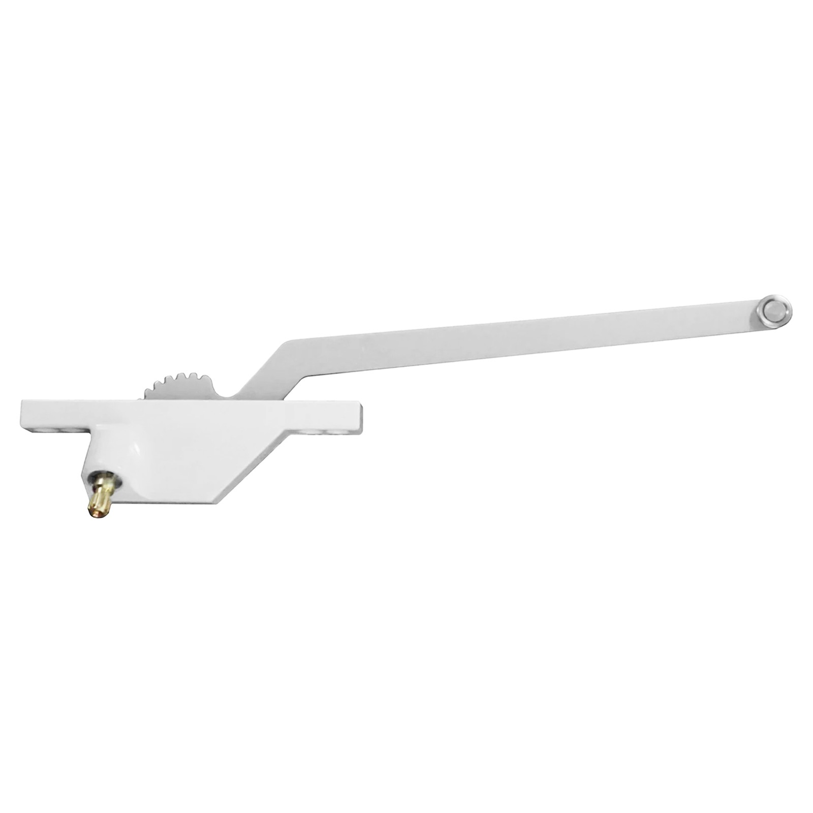 Brixwell Single Arm Casement Operator, LH, Rear Mount, 9" Arm Length, White gallery