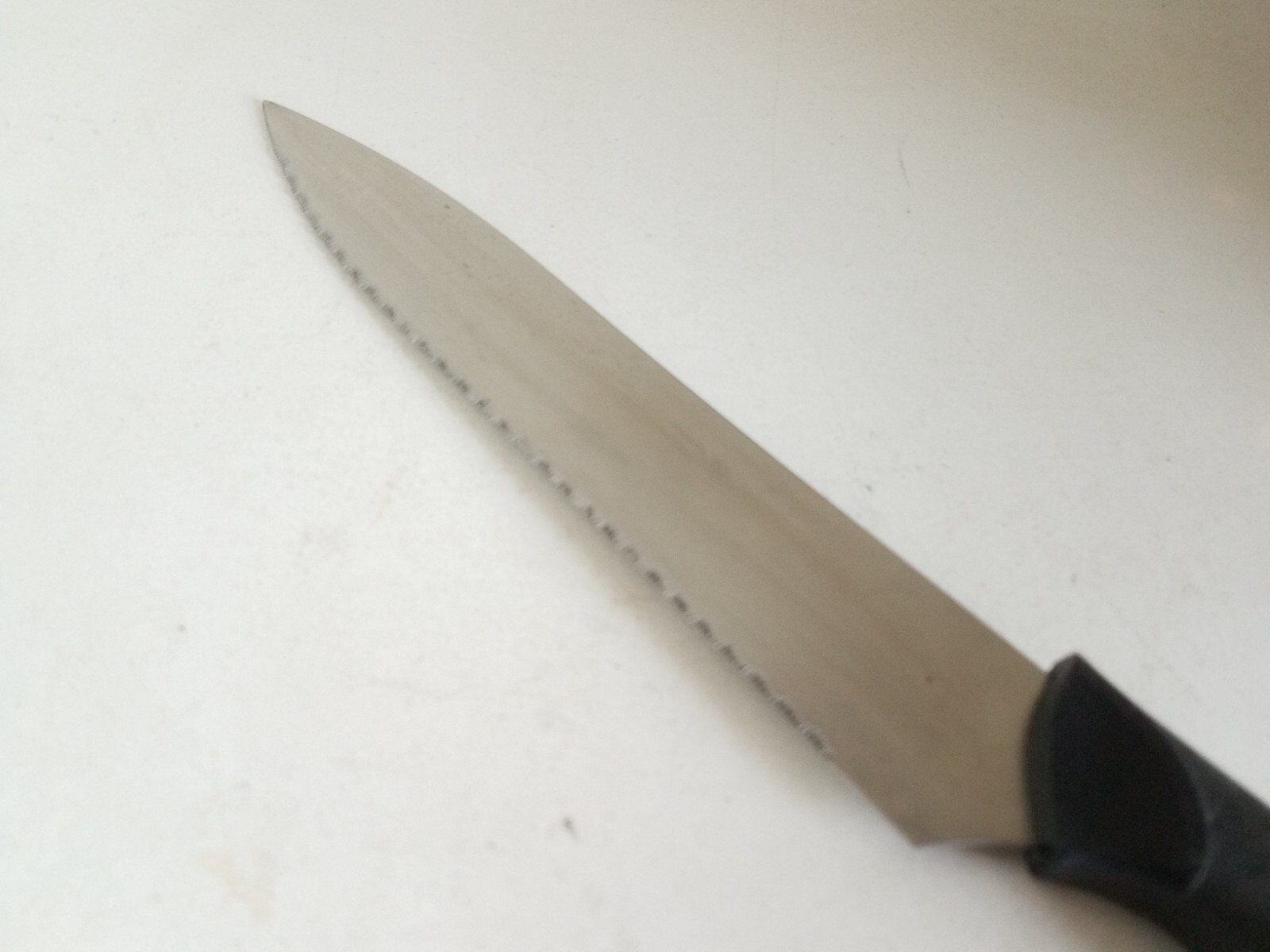 Serrated Stainless Steel Chef Knife Comfort Handle 13 In Overall 7 Inch Blade gallery
