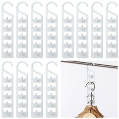 8 Pcs Space Saving Hangers for Clothes, Heavy Duty Plastic Space Saver Vertic…