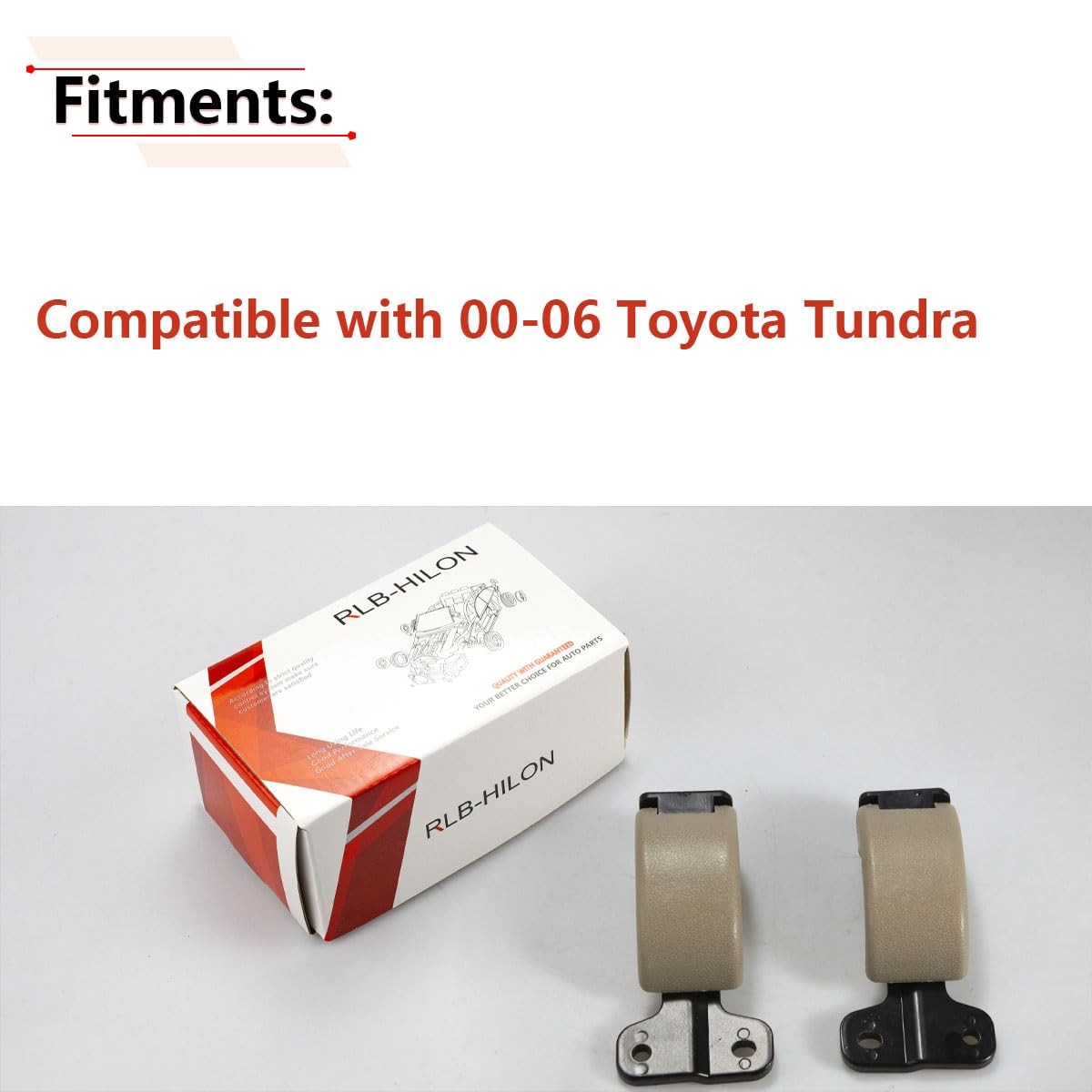 1Pair Rear Quarter Window Latch for Toyota Tundra 2000-2006 Tan gallery